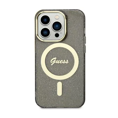 Produktbild von Guess Glitter Gold Magsafe Guhmn61Hcmcgk Hülle Für Iphone 11 / Xr - Schwarz