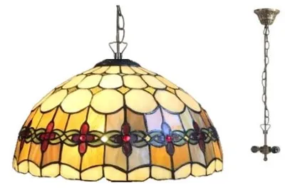 Obrázok produktu pre Vitrážový luster AGENA Ø40 2*E27