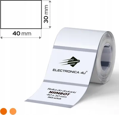 Zdjęcie produktu dla Etykiety samoprzylepne naklejki termiczne Niimbot K2 K3 40x30mm 965szt