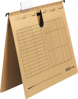 Produktbild von Hängehefter 230g/qm kaufm. Heftung Unireg braun Packung mit 25 Stück