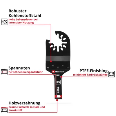 Produktbild von Einhell Tauchsägeblatt 42mm Kohlenstoffstahl Holzverzahnung Schnellwechsel