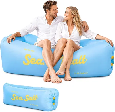 Produktbild von Sonstiges Wasserspielzeug Aufblasbares Luftsofa, tragbares wasserdichtes aufblasbares Luftsofa für Garten, Meer, Strand, Camping und Musikfestivals (E