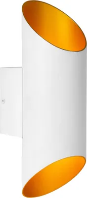 Produktbild von Wandleuchte Metall G9 30 cm hoch Up Down in Weiß Messing Modern