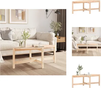 Obrázek produktu pro vidaXL Konferenční stolek 118x63x45 cm z masivního borovicového dřeva - Konferenční stolky