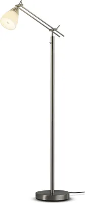 Produktbild von Stehlampe - Nickelfarben - Metall - 23 x 150 cm