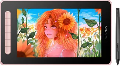 Obrázok produktu pre XP-PEN Artist 10 grafický tablet 2. generácie 10,1" perový displej so stylusom s inteligentným čipom X3, 120% farebný gamut sRGB, grafický monitor so 6 rýchlymi tlačidlami na maľovanie, skicovanie (ružový)