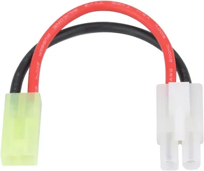Zdjęcie produktu dla Kabel adaptera-konwertera Tamiya 16AWG | 13 cm, lekki i poręczny | Kompatybilny z akumulatorami RC i ładowarkami, czerwony, PVC