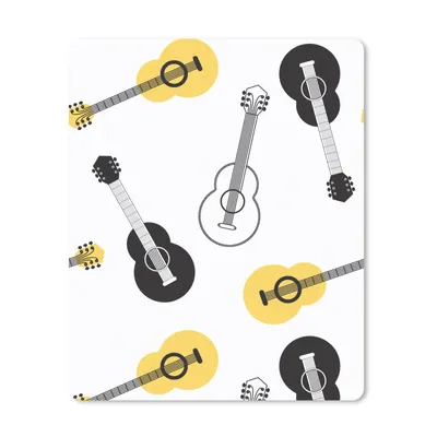 Produktbild von MuchoWow® Mauspad Mousepad Gitarre - Patterns - Instrumente 30x40 cm - Mousepads - Maus Mat - Pad - Mausunterlage - Mausmatten