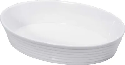 Produktbild von Kocherprofi Burgunder Porzellan-Bratform, oval, 30x20x6 cm