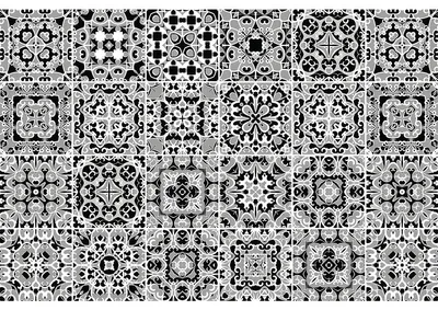 Obrázek produktu pro Samolepicí nálepky na obklady do kuchyně a koupelny – 24 nálepek MELINIA AZULEJOS – 24 nálepek o rozměrech 10 x 10 cm