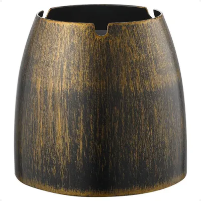 Produktbild von XL Windaschenbecher Bronze Edelstahl Aschenbecher für Draußen & Innen Groß Metall Tisch Ascher