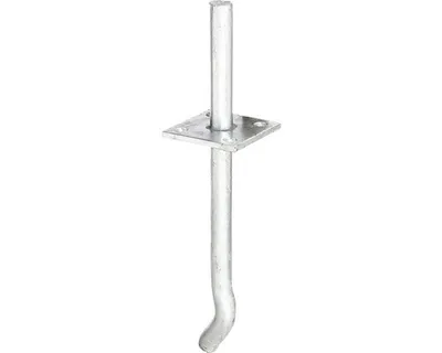 Immagine prodotto di Alberts 215446 Supporto per palo a I con perno, per l'inserimento nel calcestruzzo, zincato a caldo, lunghezza perno 100 mm, ancoraggio per calcestruzzo 200 mm, perno Ø 16 mm