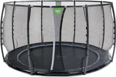 Produktbild von EXIT Dynamic ebenerdiges Trampolin ø366cm mit Sicherheitsnetz - schwarz