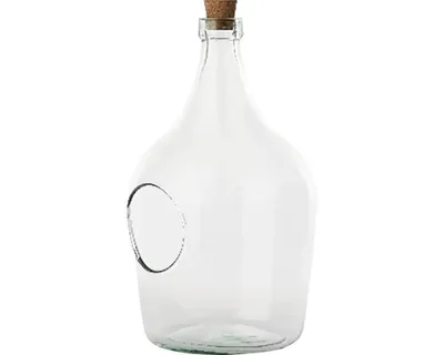 Obrázek produktu pro ESSCHERT DESIGN Skleněné terárium demižon otevřený z recyklovaného skla, 5l