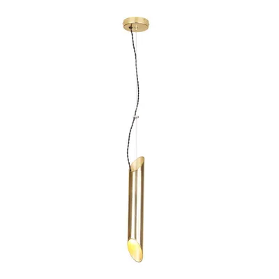 Immagine prodotto di Lampada a sospensione Libra dorata 1xE14x40W in ottone, dimensioni: 85,5x6x8,5 cm, IP20, Milagro
