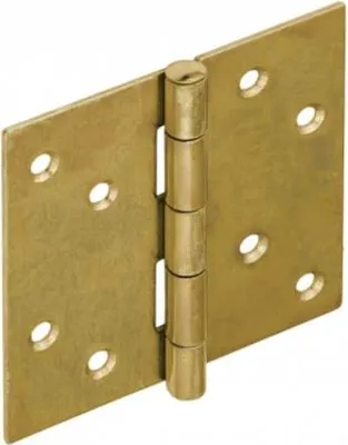 Immagine prodotto di Cerniera per casse con perno rivettato zincato giallo 100x100x2,0mm