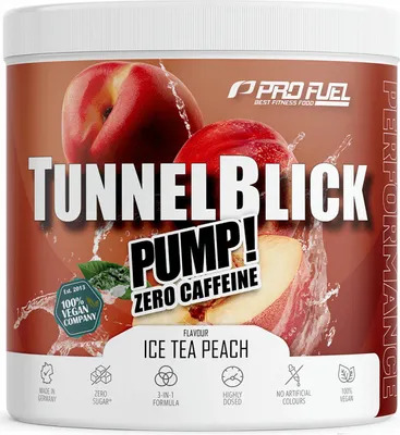 Produktbild von ProFuel Tunnelblick Pump! (440g) Ice Tea Peach - Pre-Workout - NO-Booster
