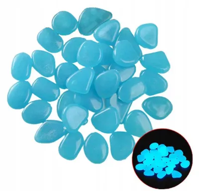 Obrázok produktu pre Osvetľovacie kamene Fluorescenčné kamienky BLUE DARK LIGHT 50ks
