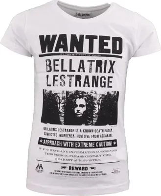 Produktbild von Harry Potter Beatrix Lestrange Mädchen T-Shirt – 152 / Weiß