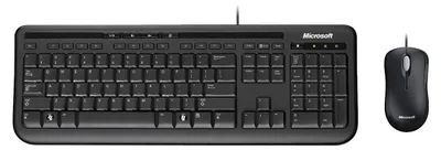 Produktbild von Microsoft Wired Desktop 600, Kabelgebunden, USB, Schwarz, Maus enthalten