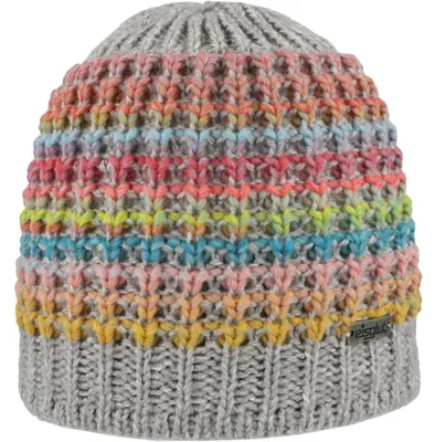 Eisglut Mehrfarbige Strickmütze Vanessal mit Fleece-Innenband in grau