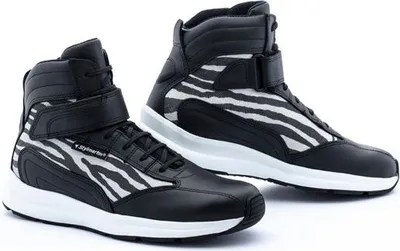 Productafbeelding van Stylmartin Audax Jungle damenschoenen voor motorfietsen, zwart/wit, maat 36