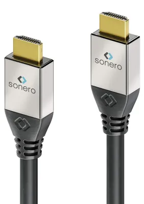 Produktbild von Sonero Aktives High Speed HDMI Kabel, 15,0m, UltraHD / 4K / 60Hz, 18Gbps, Schwarz