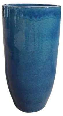 Zdjęcie produktu dla Doniczka ceramiczna Provencelia ATHENA Azurowy, Ø31 cm x H70 cm, mrozoodporna