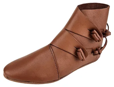 Produktbild von Wikinger Schuhe Dunkelbraun mit Ledersohle "Jorvik" 41