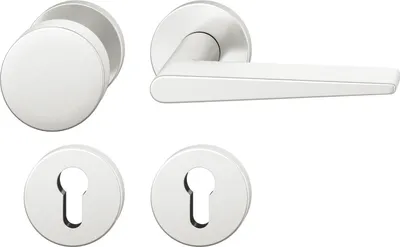 Produktbild von FSB Wechselgarnitur 12 1005 ASL auf Rosette PZ, Aluminium silber eloxiert