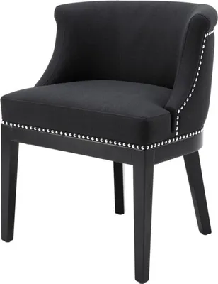 Produktbild von Casa Padrino Luxus Esszimmerstuhl Schwarz 59 x 56 x H. 80 cm - Restaurant Möbel