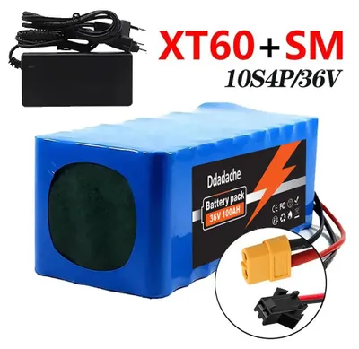Obrázek produktu pro Lithium-iontová baterie, kapacita 100 Ah, vysoký proud vybíjení, nabíječka XT60-SM