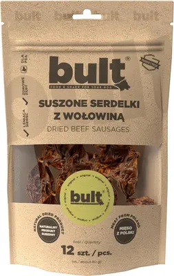 Produktbild von Bult | Hundesnack für Hunde - Rindfleisch - 12x240g - 95% Fleisch - Proteinreich