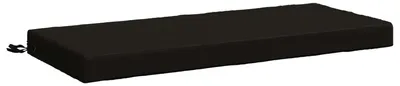 Produktbild von Bankkissen SOEST 100 % Polyester Schwarz 110 x 50 x 8 cm
