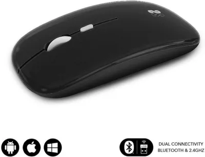 Immagine prodotto di SUBBLIM SUBMO-DFLAT20 Mouse Ambidestro RF Wireless Bluetooth USB Type-A Ottico 1600 DPI Nero