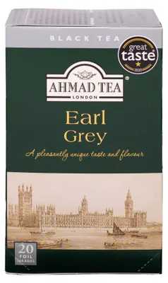 Produktbild von Ahmad Tea Earl Grey Schwarztee- Mischung mit Bergamotte, 2 g (20 Teebeutel)