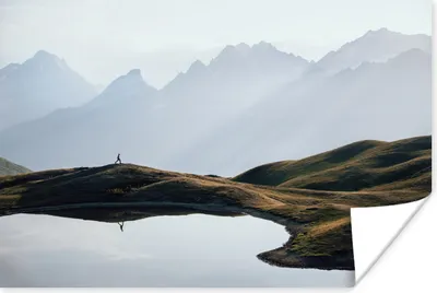 Produktbild von MuchoWow® Poster Natur - Berge - Landschaft - See 180x120 cm - Fotoplakat