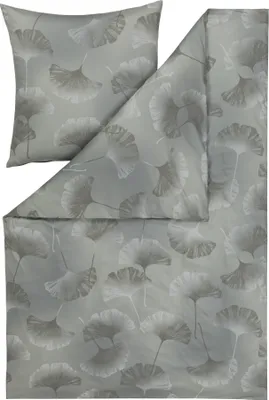 Produktbild von Estella Atelier Mako-Interlock-Jersey Bettwäsche-Garnitur Isabella Farbe oliv-540 Größe 155 x 200 + 80 x 80 cm
