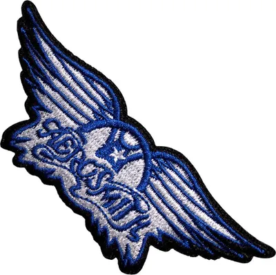 Immagine prodotto di Aerosmith - Wings - Toppa da stirare RO13637 (Taglia unica) (Blu)