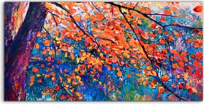 Produktbild von Coloray Acrylbild 120x60  Wandbild Acrylbilder Foto Bild Malerei Baum bunte Wasser