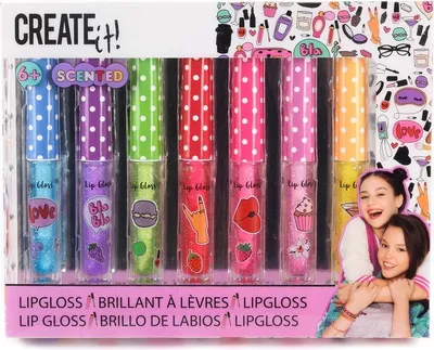 Image de CRÉEZ-LE ! rouge à lèvres pailleté 7pcs 84144