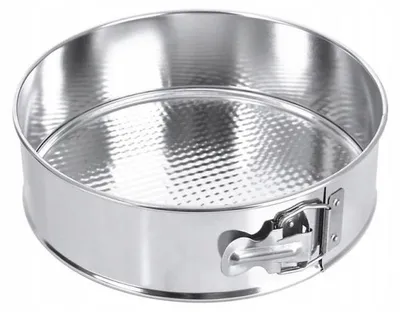 Zdjęcie produktu dla Forma do ciasta okrągła z odpinanym brzegiem, wykonana z blachy, średnica 28 cm