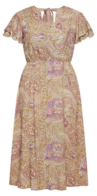 Obrázok produktu pre Šaty značky SIDONA, model 15827048-SI01, s paisley vzorom, farba: lila, viacfarebné, veľkosť: M