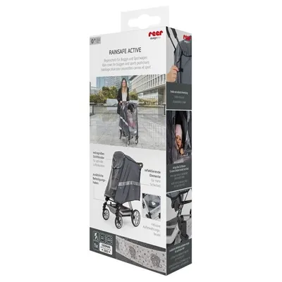 Immagine prodotto di reer DesignLine RainSafe Active Regenschutz für Buggys und Sportwagen, Regenverdeck, Regenhaube, 84041