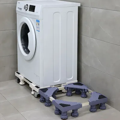 Produktbild von Waschmaschinen Untergestell,Waschmaschine Sockel Verstellbare für Kühlschrank Waschmaschine Trockner und Gefrierschrank
