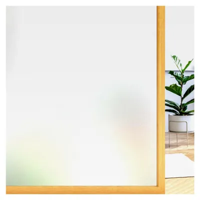Produktbild von Fensterfolie Sichtschutz Milchglasfolie Selbsthaftend 44,5 x 200 cm ohne Klebstoff Anti UV für Zuhause und Büro