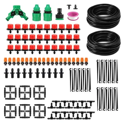 Productafbeelding van Tuinirrigatiesysteem, 149 stuks irrigatieset met 15 + 15 m irrigatiebuizen