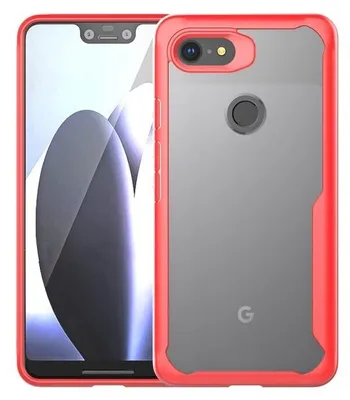 Produktbild von Schutzhülle für Google Pixel 3 Hülle Panzer Bumper Case Schutzcase Tasche Rot