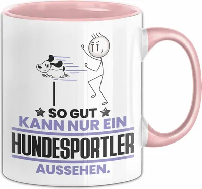 Produktbild von Hundesportler Geschenk Tasse So Gut Kann Nur Ein Hundesportler Aussehen Geschenkidee Kaffee-Becher (Rosa)