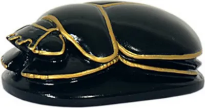 Produktbild von Ägyptischer Scarabeus schwarz-gold groß